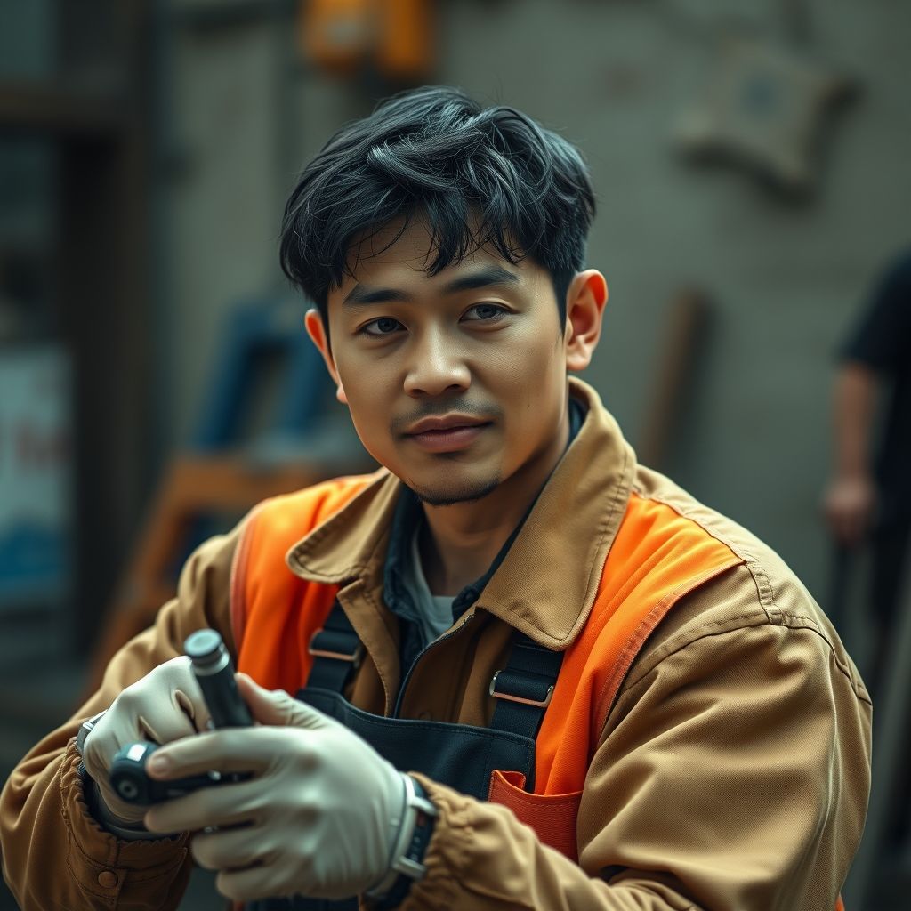 การใช้แสงและเงาใน A Working Man